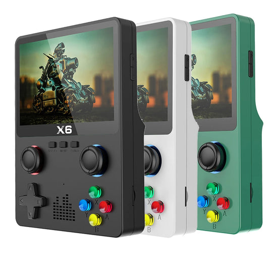 2023 New X6 3.5Inch IPS Screen Handheld Game Player Dual Joystick 11