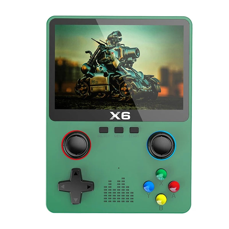 2023 New X6 3.5Inch IPS Screen Handheld Game Player Dual Joystick 11