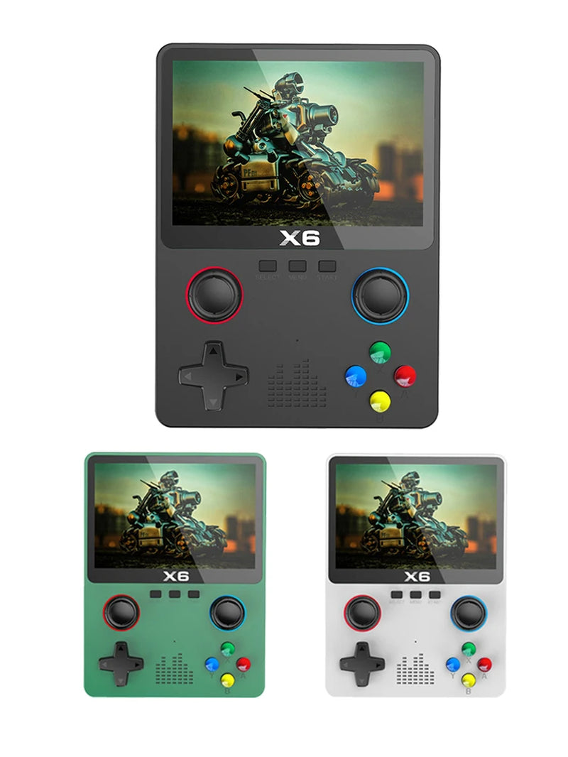 2023 New X6 3.5Inch IPS Screen Handheld Game Player Dual Joystick 11